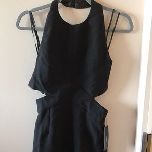Black halter bodycon dress NWT!